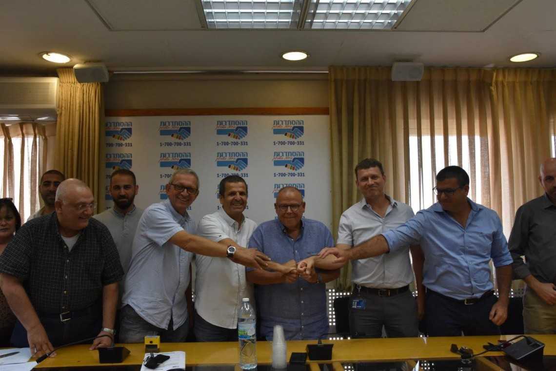 חתימת ההסכם בברינקס