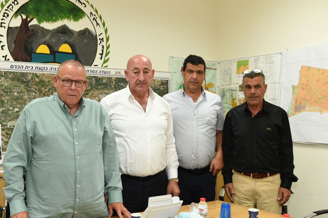 בביקור עם ראשי רשויות מהמגזר הערבי