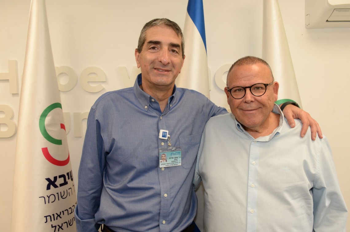 יו"ר ההסתדרות ארנון בר-דוד ומנכ"ל שיבא פרופ' יצחק קרייס
