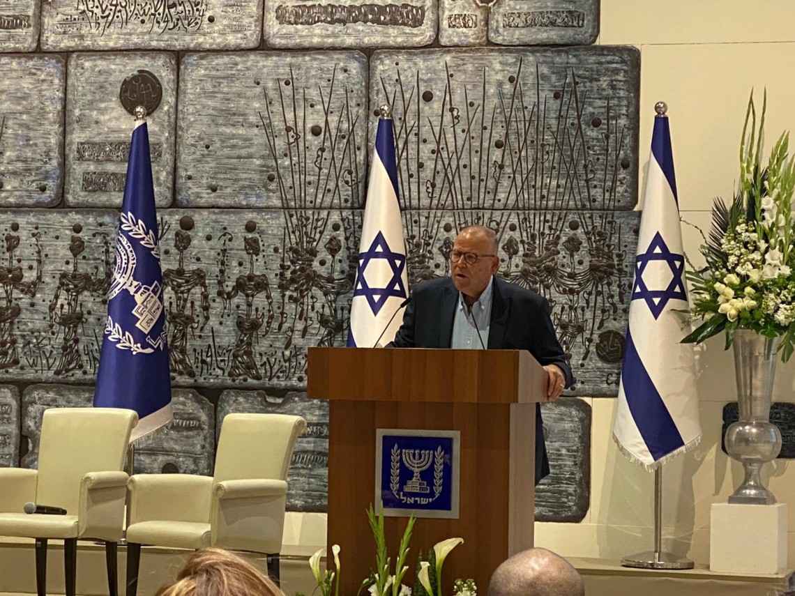 יו"ר ההסתדרות ארנון בר-דוד בטקס
