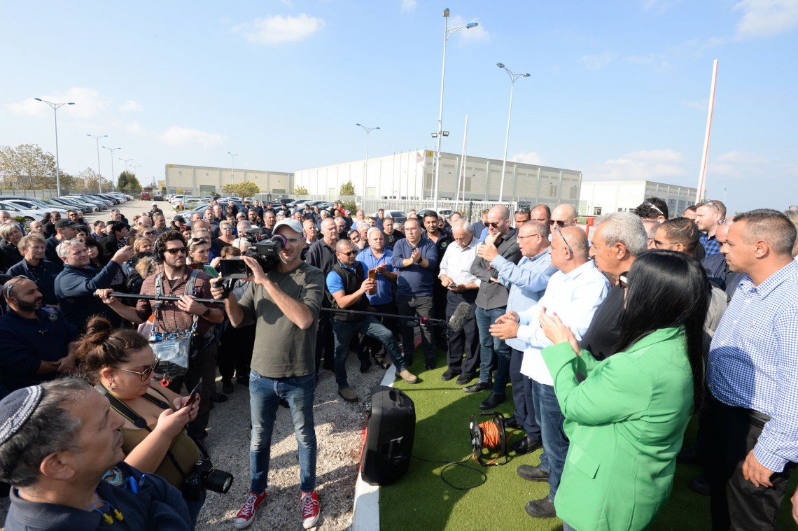 יו"ר ההסתדרות בביקור בטכנולוגיות להבים