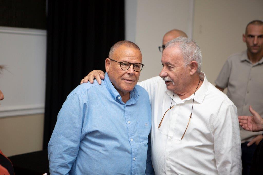 יו"ר האיגוד הנבחר פרדי כהן ויו"ר ההסתדרות ארנון בר-דוד