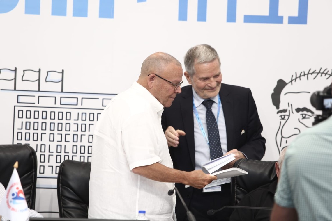 נשיא EURAG ז'ארה ויו"ר ההסתדרות בר-דוד. צילום: ליאור מזרחי