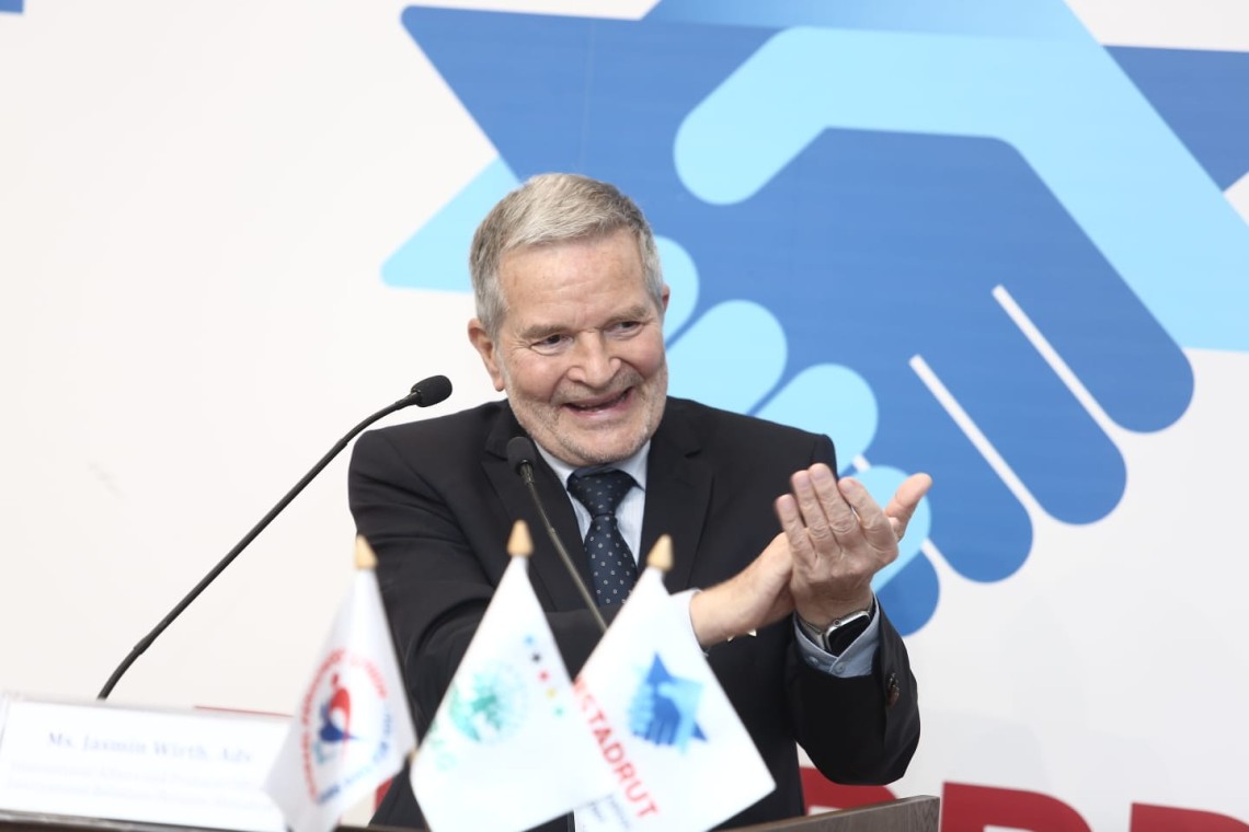 נשיא EURAG דירק ז'ארה בוועידה. צילום: ליאור מזרחי