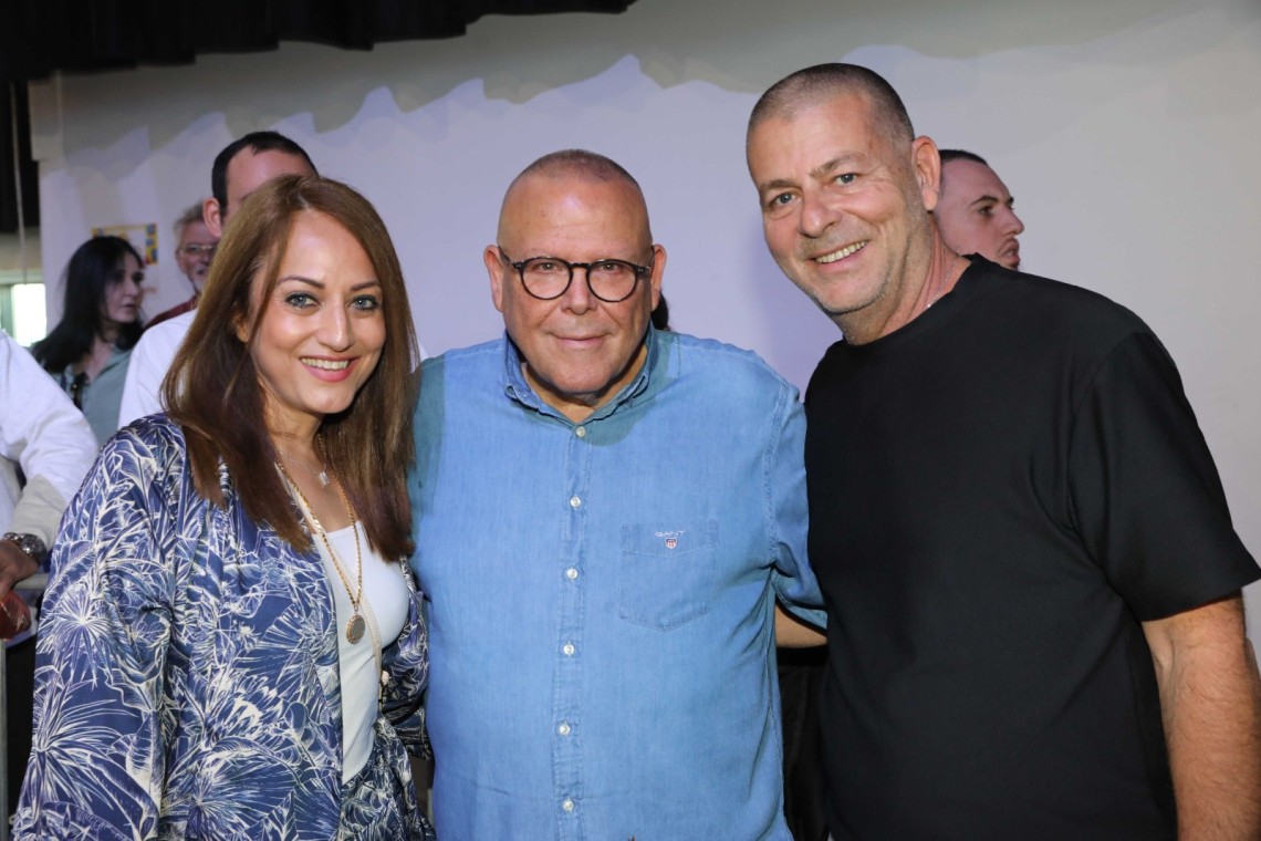 מימין: ישראל גולדשטיין, ארנון בר-דוד ומירי שטח