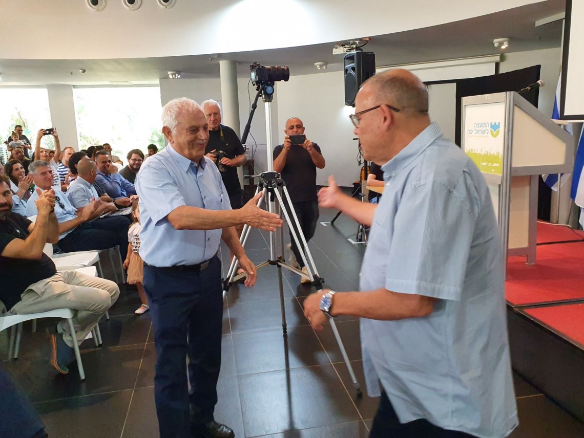 יוסי מרציאנו עם יו"ר ההסתדרות ארנון בר-דוד