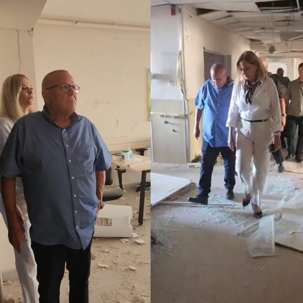 יו"ר ההסתדרות בסיור בביהח סורוקה