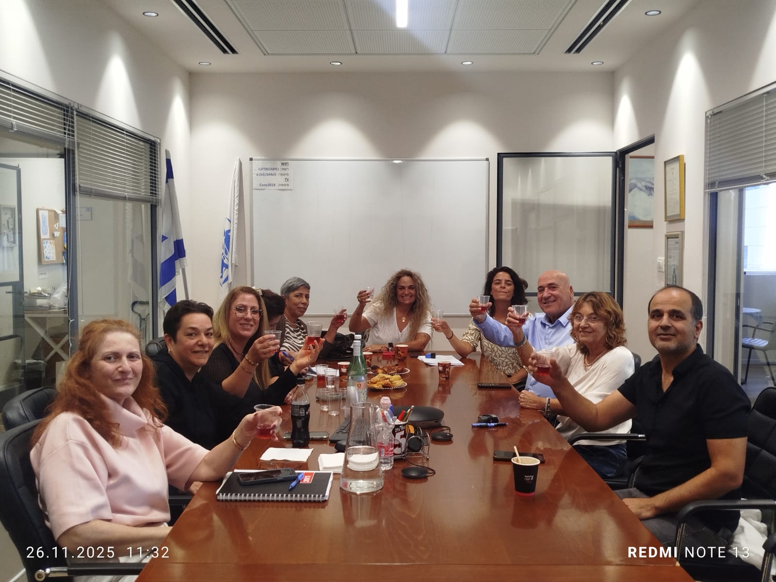 מעמד חתימת ההסכם באגודה הישראלית לכפרי ילדים SOS